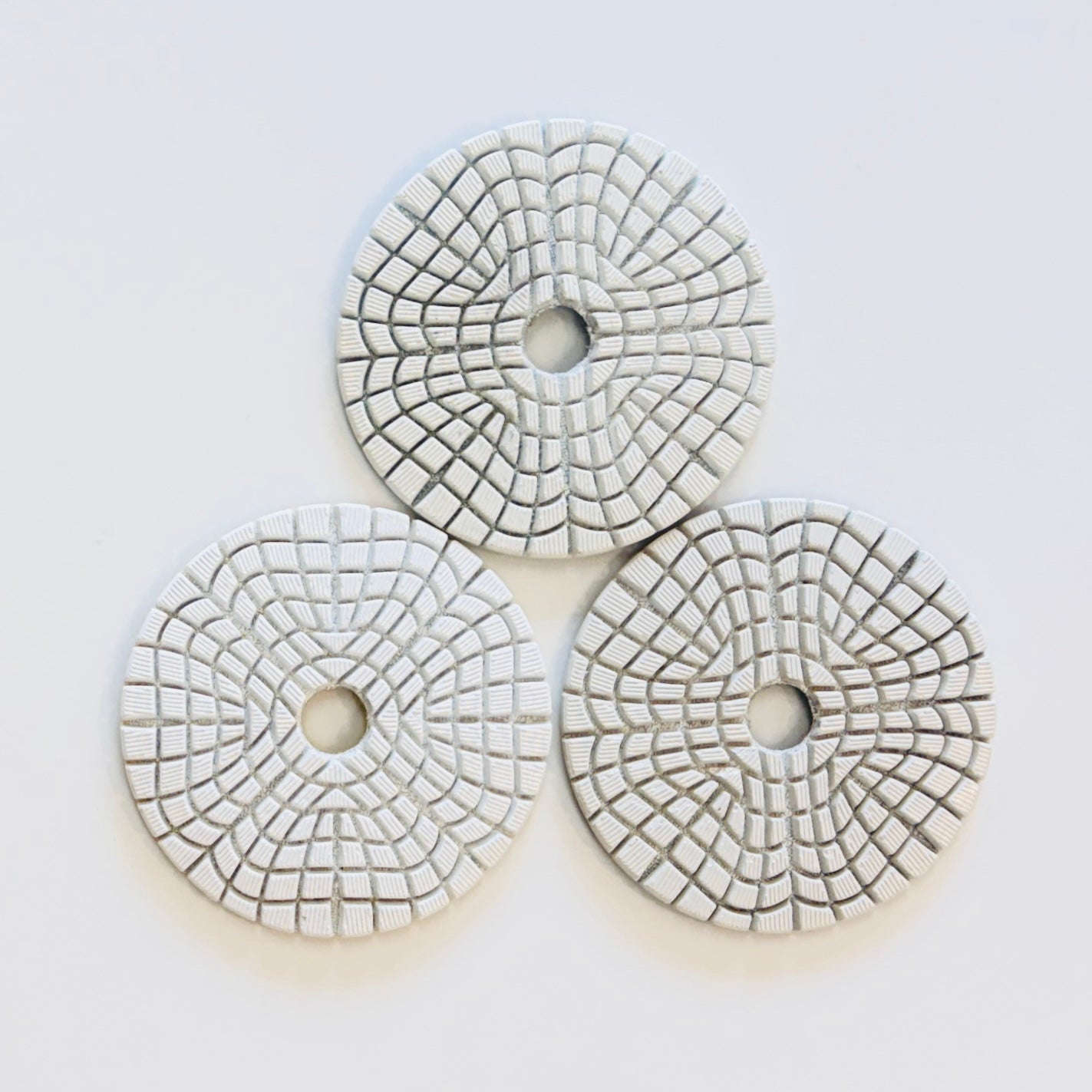 4" WCA Polish Pads Assorted Pack 123