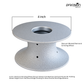 4 Inch Diamond Grinding Wheel Vacuum Brazed Full Bullnose Diamond Router Bit Profiling Wheel Height 2 Inch Half-Round Edge Grinding for Stone Granite Rock Edge Abrasive