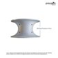 4 Inch Diamond Grinding Wheel Vacuum Brazed Full Bullnose Diamond Router Bit Profiling Wheel Height 2 Inch Half-Round Edge Grinding for Stone Granite Rock Edge Abrasive