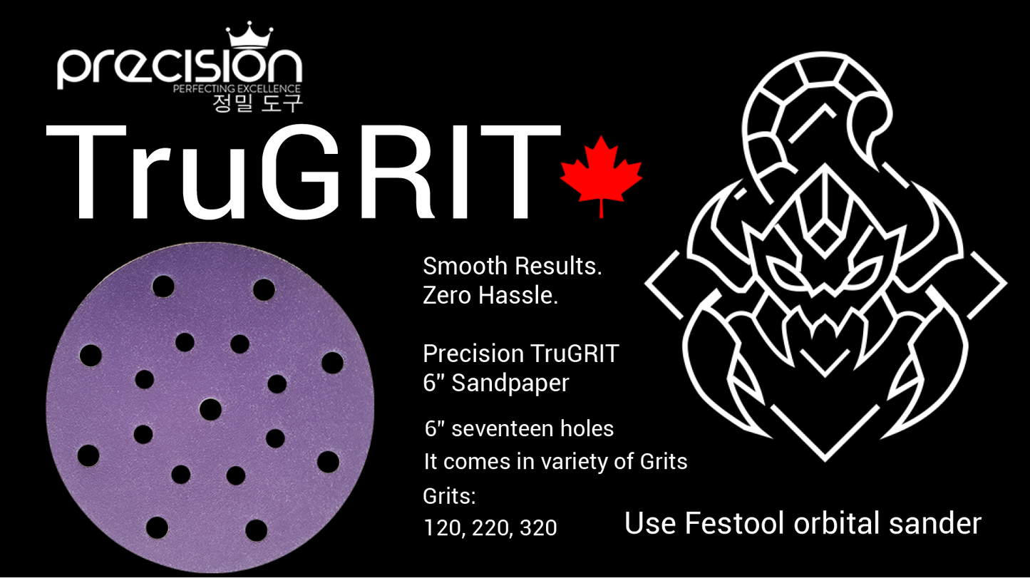TruGrit 6" 320 - 17 holes, 100pcs