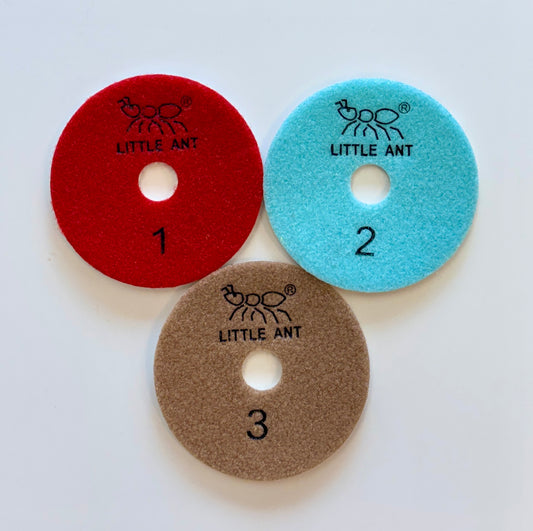4" WCA Polish Pads Assorted Pack 123-BRB