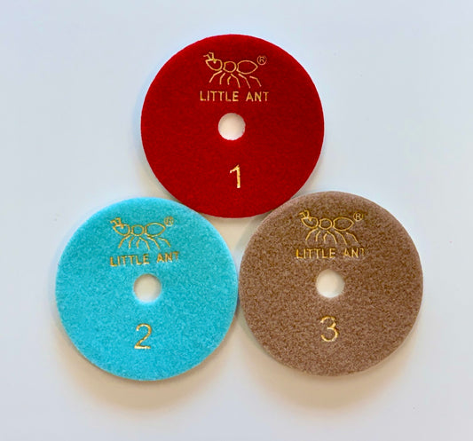 4" WCA Polish Pads Assorted Pack 123-G