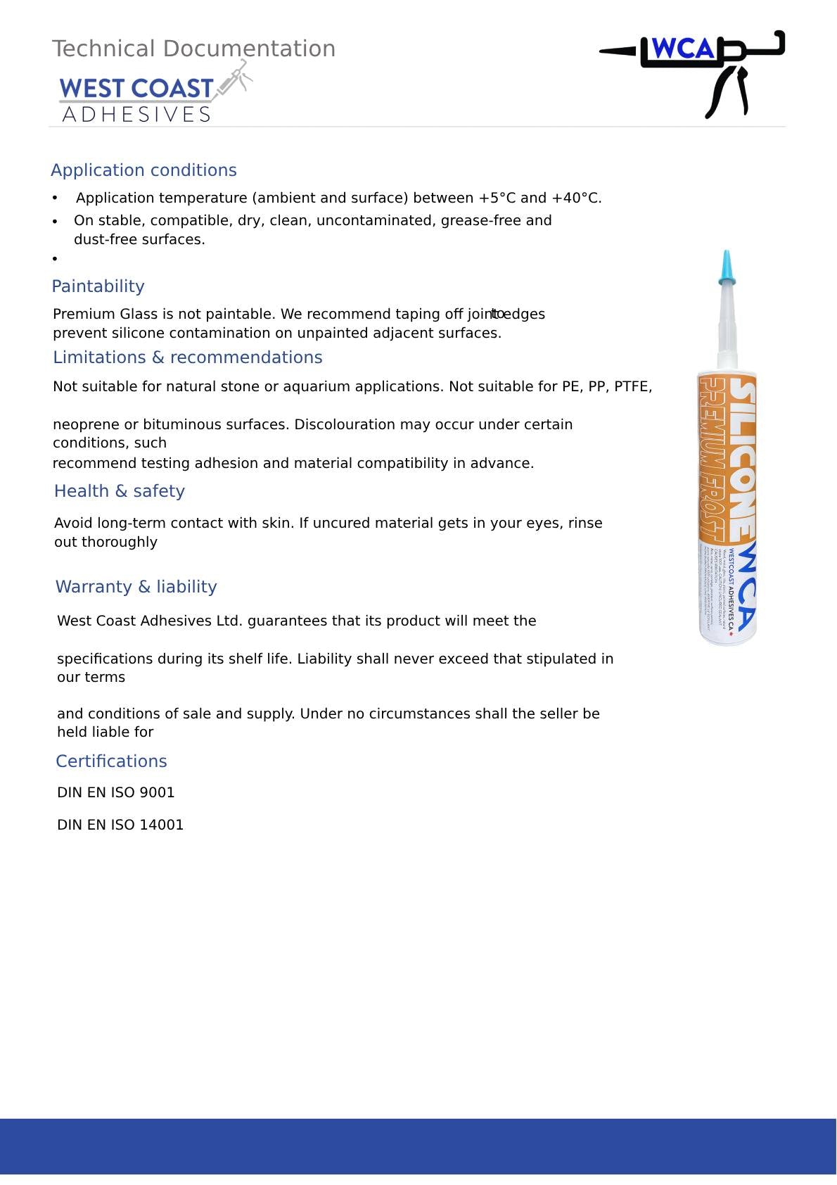 Premium Frost Silicone Sealant